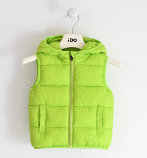 Boy vest with hood GREEN