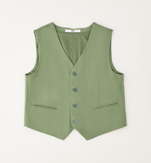 Gilet da ragazzo elegante VERDE