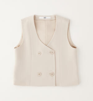 Gilet elegante ragazza BEIGE