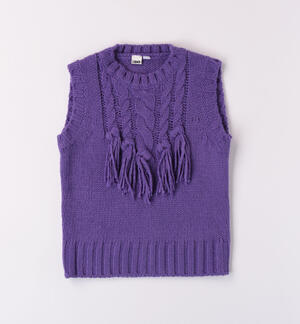 Girls' knitted tank top VIOLET