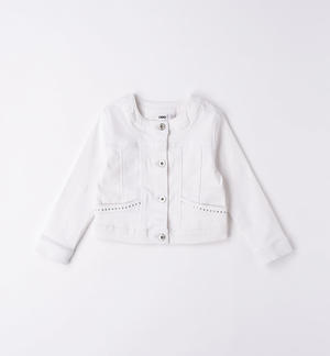 Girl's jacket with rhinestones