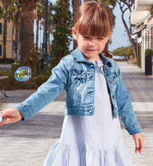 Giubbotto jeans bambina