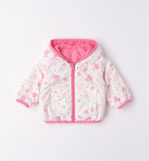 Giubbotto neonata reversibile ROSA