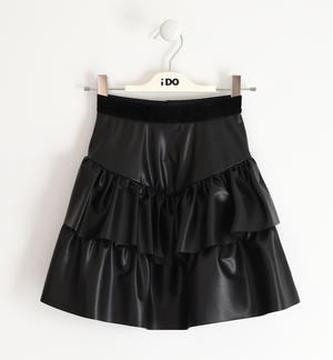 Little girl skirt in shiny fabric