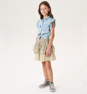 Girl's patterned skirt