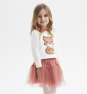 Gonna tulle bambina con glitter