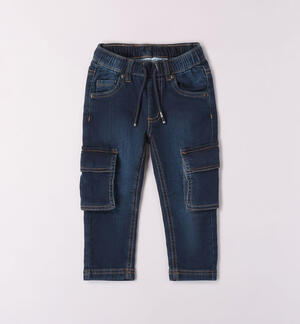 Jeans cargo bambino BLU