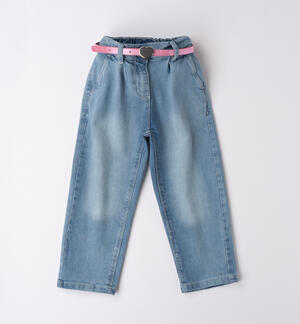 Jeans with belt for girls