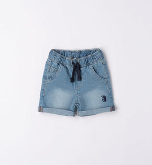Jeans corto neonato BLU
