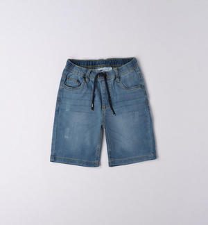 Jeans corto per ragazzo BLU