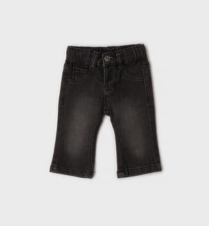 Jeans per neonata GRIGIO