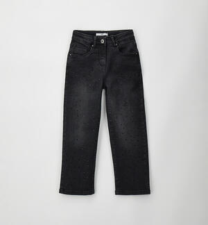 Jeans ragazza con strass