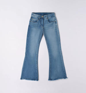 Girl's fringed jeans