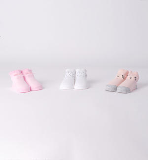Three pairs of socks for for baby girl