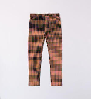 Leggings a quadretti per ragazza