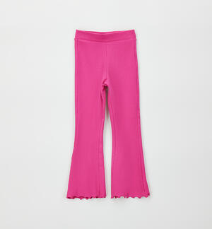 Leggings a zampa bambina FUCSIA