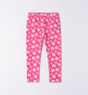 Girl's leggings with small flowers