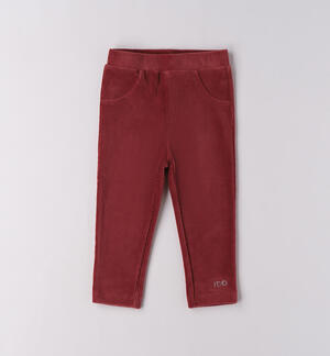 Leggings bambina iDO  ROSSO