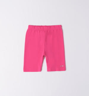 Leggings bambina modello ciclista FUCSIA