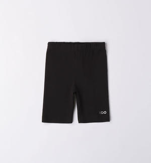 Leggings bambina modello ciclista NERO