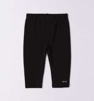 Leggings bambina pescatora NERO