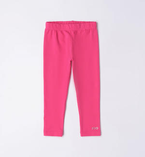 Leggings bambina tinta unita FUCSIA