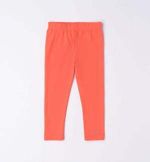 Leggings bambina tinta unita ROSSO