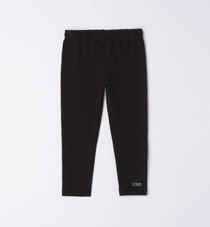 Leggings bambina tinta unita NERO