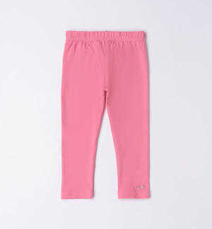 Leggings bambina tinta unita ROSA