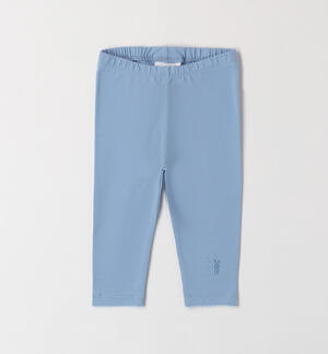 Leggings bimba con ricamo
