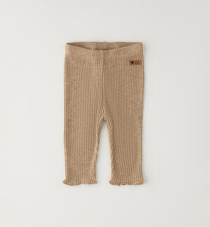 Newborn baby girl leggings BEIGE