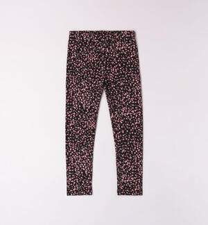Girls' polka dot leggings