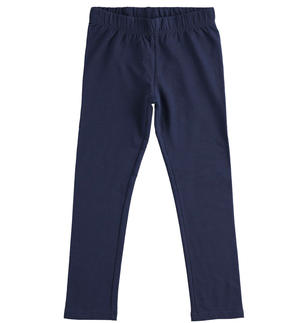 Leggings ragazza con logo BLU