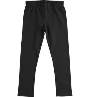 Leggings ragazza con logo NERO