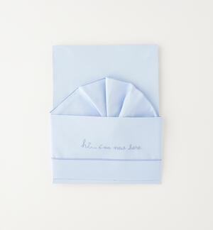 Baby crib sheet LIGHT BLUE