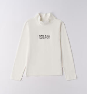 Girls` turtleneck jumper