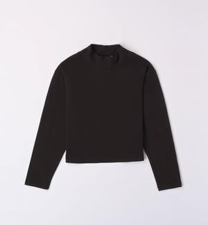 Girls' mock polo neck top