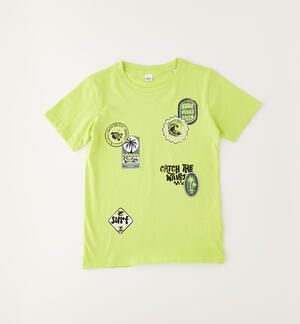 Maglia 100% cotone ragazzo VERDE