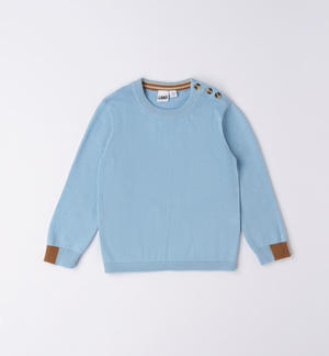 Maglia bambino con toppe BLU