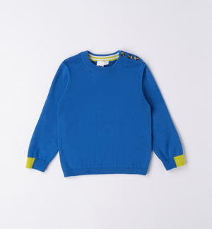 Maglia bambino con toppe BLU