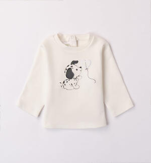 Baby girls' 100% cotton puppy T-shirt