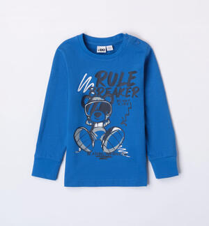 Boys' 100% cotton T-shirt BLUE