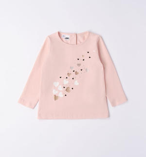 Girl's T-shirt with hearts