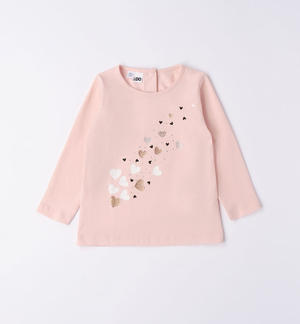 Maglietta bambina con cuori