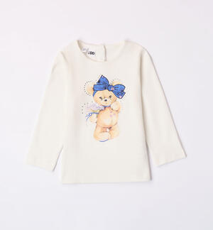 Maglietta bambina con orsetto