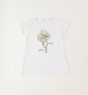 Short-sleeved girls' T-shirt