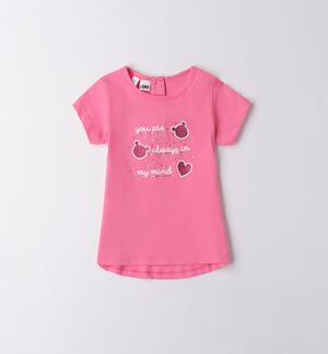 Maglietta bambina manica corta ROSA