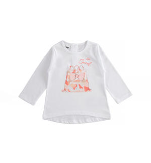 Girl's backpack print T-shirt