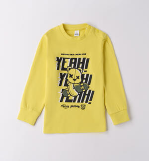 Maglietta bambino girocollo GIALLO