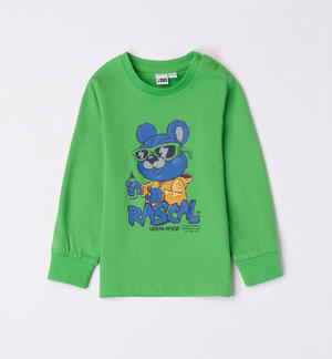 Boys' urban T-shirt GREEN